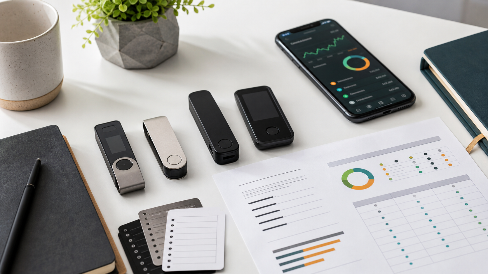 Hardware wallet review desk